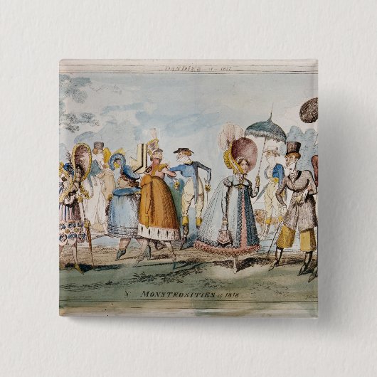 1818年の奇形 缶バッジ (正面)