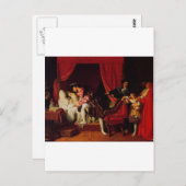 1818年頃のレオナルド・ダ・ヴィンチのイングルスによる死去 ポストカード (正面/裏面)