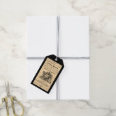 1820アンティークスカルrの食毒書 ギフトタグ (より糸付き)