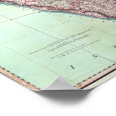 1820年にロンドンで出版されたインドの改良地図 ポスター (角)