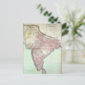 1820年にロンドンで出版されたインドの改良地図 ポストカード (スタンド正面)