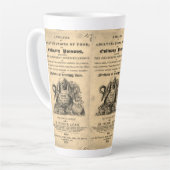 1820年のアンティークスカル カフェラテマグ (左アングル)