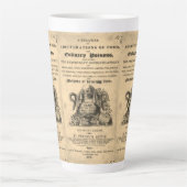 1820年のアンティークスカル カフェラテマグ (正面)