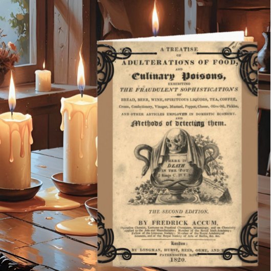 1820年のアンティークスカル カード