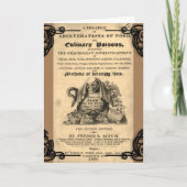 1820年のアンティークスカル カード (正面)