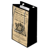 1820年のアンティークスカル スモールペーパーバッグ (裏面アングル)