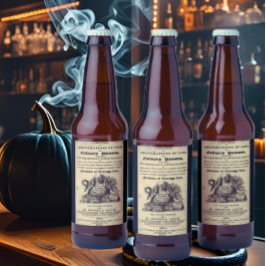 1820年のアンティークスカル ビールラベル