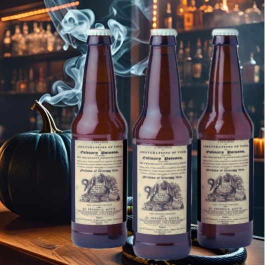 1820年のアンティークスカル ビールラベル