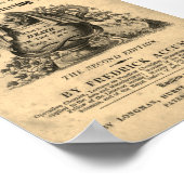 1820年のアンティークスカル ポスター (角)