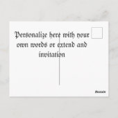 1820年のアンティークスカル ポストカード (裏面)