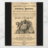 1820年のアンティークスカル ワインラベル (シングルラベル)