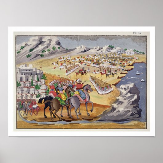 1821年のランガダとコンポートの戦い、パイから ポスター (正面)