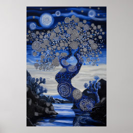 1821年の宇宙超現実主義の夢の風景 ポスター