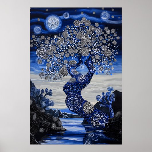 1821年の宇宙超現実主義の夢の風景 ポスター (正面)