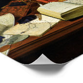 1821年、聖書を持つ静物生活 ポスター (角)