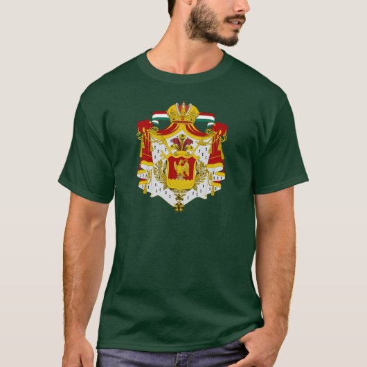 (1821-1823年)最初メキシコ帝国紋章付き外衣 Tシャツ (正面)