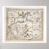 1822年にパブの「A Sevanial Atlas」よりモノセロス ポスター (正面)