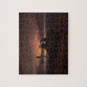 、1822年海に上昇をうろついて下さい(キャンバスの油) ジグソーパズル (縦)