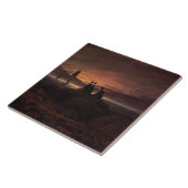 、1822年海に上昇をうろついて下さい(キャンバスの油) タイル (側面)