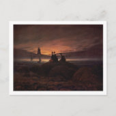 、1822年海に上昇をうろついて下さい(キャンバスの油) ポストカード (正面)