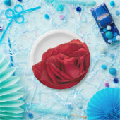 1822 – 赤結婚バラ ペーパープレート (パーティー)