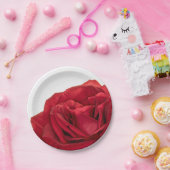 1822 – 赤結婚バラ ペーパープレート (パーティー)