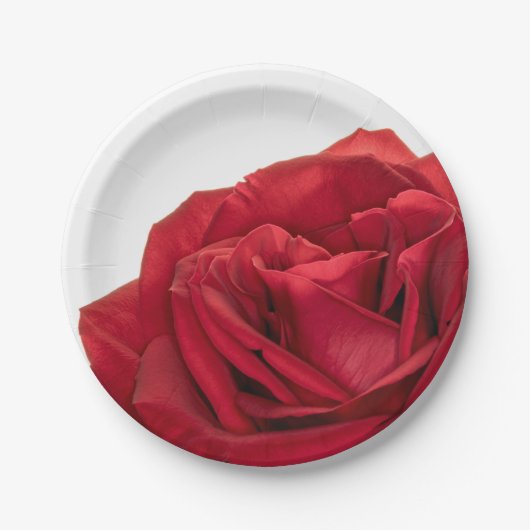 1822 – 赤結婚バラ ペーパープレート (正面)