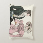 1823アンティーク結婚の女性ファッション アクセントクッション (裏面(縦))