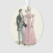 1823アンティーク結婚の女性ファッション オーナメント (正面)