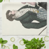 1823アンティーク結婚の女性ファッション キッチンタオル (折り畳み)