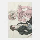 1823アンティーク結婚の女性ファッション キッチンタオル (縦)