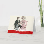 1823アンティーク結婚の女性ファッション シーズンカード (正面)