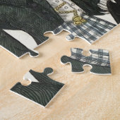 1823アンティーク結婚の女性ファッション ジグソーパズル (側面)