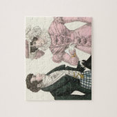 1823アンティーク結婚の女性ファッション ジグソーパズル (縦)