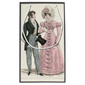 1823アンティーク結婚の女性ファッション スモールペーパーバッグ (裏面)