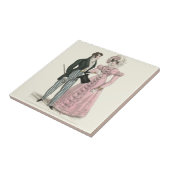 1823アンティーク結婚の女性ファッション タイル (側面)