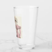 1823アンティーク結婚の女性ファッション タンブラーグラス (左)