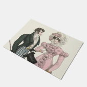1823アンティーク結婚の女性ファッション ドアマット (アングル)
