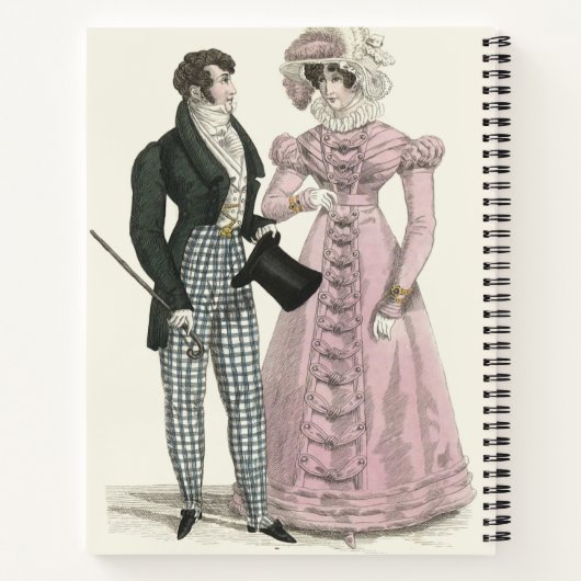 1823アンティーク結婚の女性ファッション ノートブック (裏面)