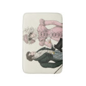 1823アンティーク結婚の女性ファッション バスマット (正面縦)