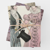 1823アンティーク結婚の女性ファッション ラッピングペーパーシート (インサイチュ)