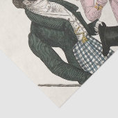 1823アンティーク結婚の女性ファッション 薄葉紙 (詳細)