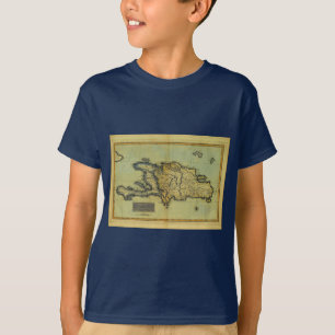1823クラシックヒスパニオーラ·ハイチの古代地図 Tシャツ