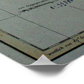 1823フロリダの地図ポスター ポスター (角)