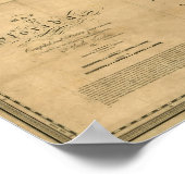 1823フロリダの地図 ポスター (角)