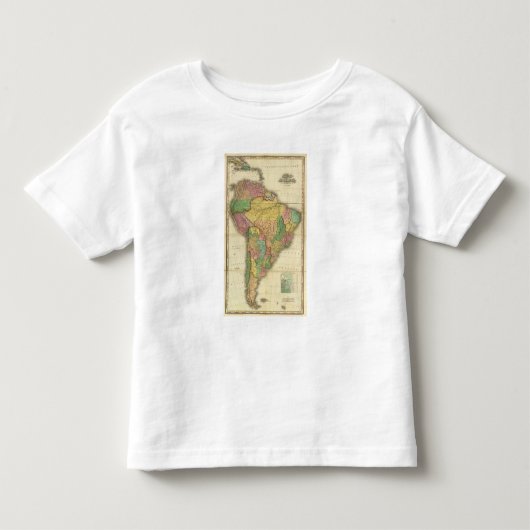 1823年に南アメリカ トドラーTシャツ (正面)