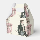 1823年のアンティークウェディングマンとウーマンファッション フェイバーボックス (裏面サイド)