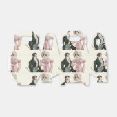 1823年のアンティークウェディングマンとウーマンファッション フェイバーボックス (折り畳みなし)