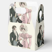 1823年のアンティークウェディングマンとウーマンファッション フェイバーボックス (オープン)