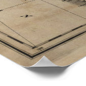 1823年州の地図統一された ポスター (角)